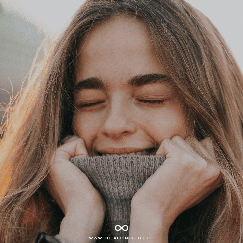 blond girl with sweater | What Are Manifestation Tests? (& How To Pass Them) | The Aligned Life Manifestation Blog