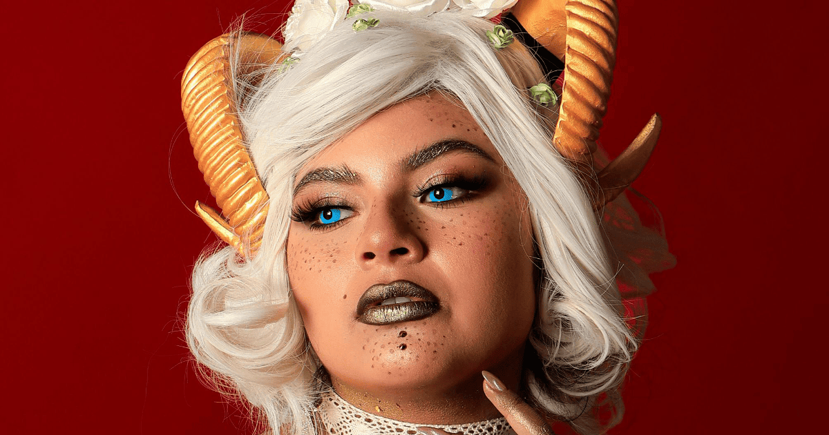 woman with horns on her head | Aries Season Report: Journal Prompts, Ritual Ideas & More | The Aligned Life Manifestation + Spirituality Blog