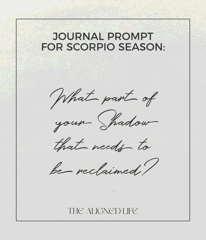 Scorpio Season Journal Prompt